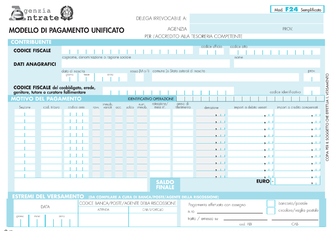 Versamenti  con il modello F24